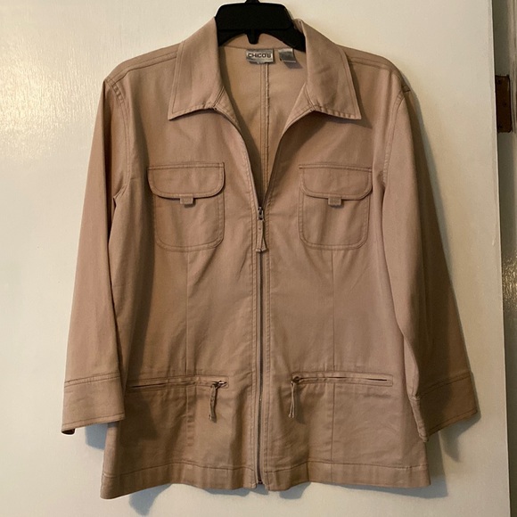 Chico’s Women’s Full Zip Lightweight Jacket - Picture 1 of 5